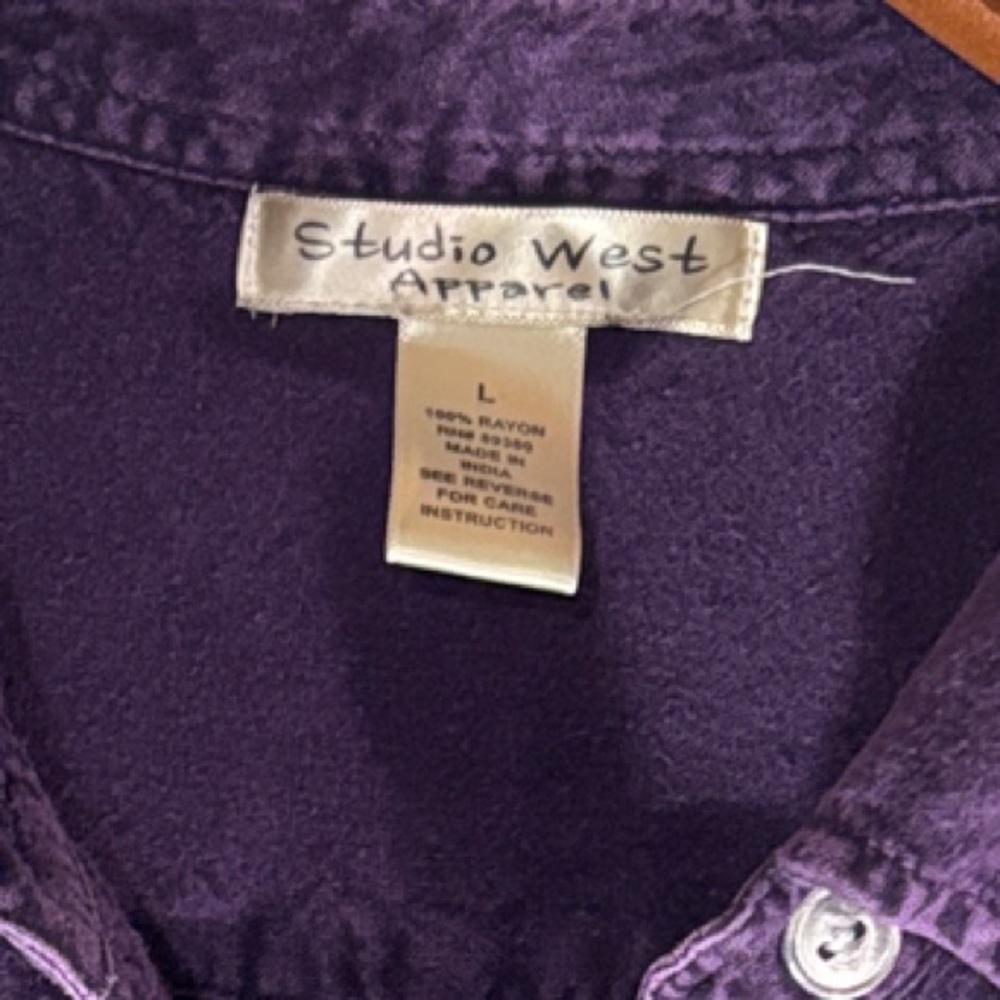 Studio West Purple Long Sleeve Dress - Picture 2 of 8
